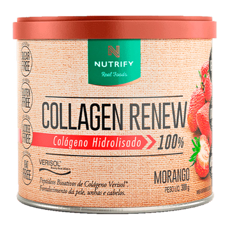 Collagen Renew Morango (300g) - Nutrify