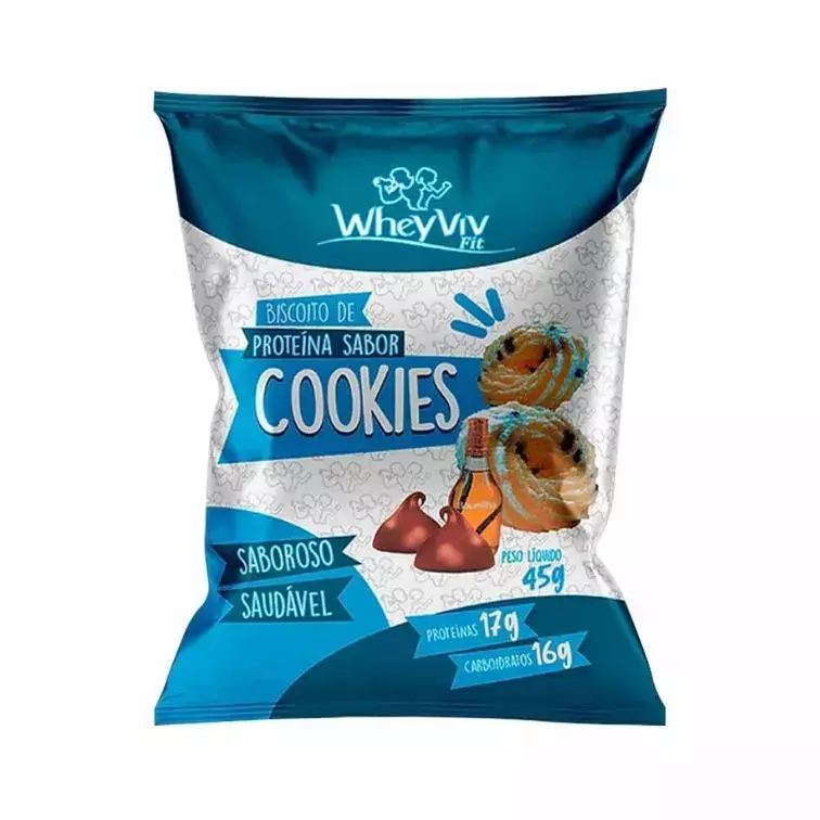 Biscoito fit de cookies - Wheyviv