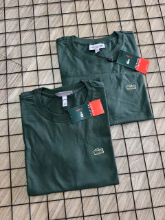 Camisa Lacoste Peruana Basica Verde Musgo na internet