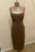 Vestido corsele marrom