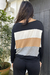 Blusa malha longa bicolor - comprar online