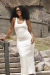 Vestido longo jacquard off