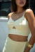 Top costas lastex linho amarelo