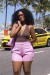 Short básico linho puro rosa bebê