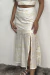 Saia laise midi branco - comprar online