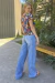 Calça pantalona jeans - comprar online