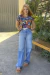 Calça pantalona jeans