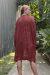 Cardigan tricot ponto vazado terracota na internet