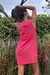 Vestido curto reto linho melancia - comprar online