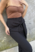 Calça cós amarração preto na internet