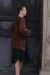 Cardigan tricot marrom - comprar online