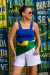 Blusa alça larga azul/verde - comprar online