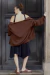 Cardigan tricot marrom na internet