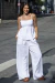 Bata cruzada linho puro branco