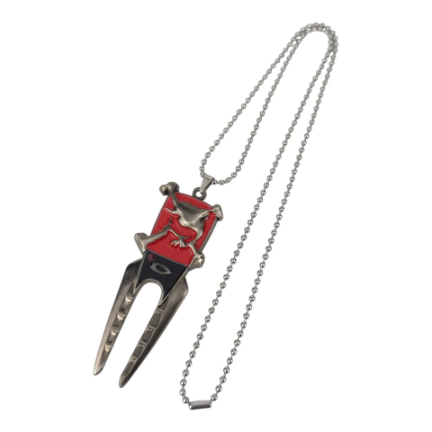GARFINHO SKULL VERMELHO COM CORRENTE - comprar online