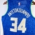 Regata Milwaukee Bucks - Giannis Antetokounmpo - Icon Edition 2024 - Azul - Manto Store