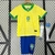 Brazilian National Team I 24/25 Children's Kit - Nike - Yellow + Socks