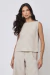 Blusa Regata Listras Vinho