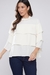 Blusa De Manga Babados Perola