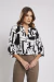Blusa Estampada Geométrica Unica