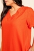 Vestido Manga Curta E Decote V - comprar online