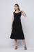 Vestido Midi Alfaiataria Preto - comprar online