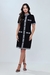 Vestido Curto Chanel Contraste Preto