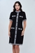 Vestido Curto Chanel Contraste Preto - comprar online