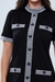 Vestido Curto Chanel Contraste Preto na internet