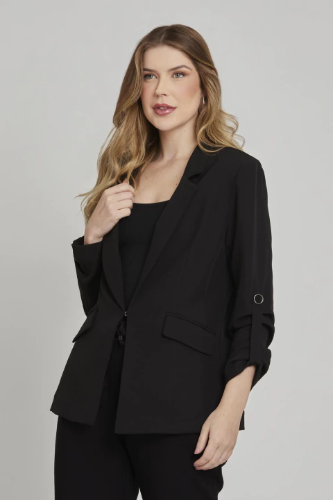 Blazer Alongado Preto