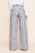 Calça alfaiataria pantalona listrada de cintura alta da marca rubinella