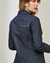 Jaqueta Jeans Com Ilhós Amarrações Marinho - comprar online