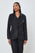 Blazer Alfaiataria Cotelê Gola Orgânica Preto