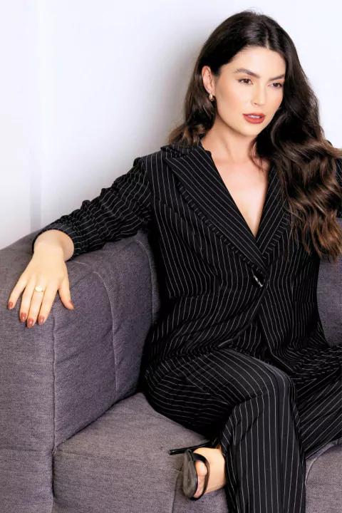 Blazer Alfaiataria Cavalli Preto