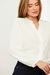 Blusa Versalhes Detalhes Vazados Off White - loja online