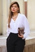 Blusa Versalhes Mangas Bufantes Off White - comprar online