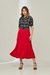 Saia Godê Midi Visco Touch Vermelho - comprar online