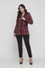 Casaco Midi Tweed Vermelho na internet