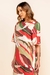 Vestido Crepe Folhagem Unica na internet