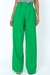 Calça pantalona alfaiataria verde feminina