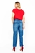 Calça Jeans Detalhes Prespontados Lavagem Média na internet