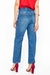 Imagem do Calça Jeans Detalhes Prespontados Lavagem Média