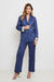 Blazer Boyfriend Alfaiataria Azul na internet