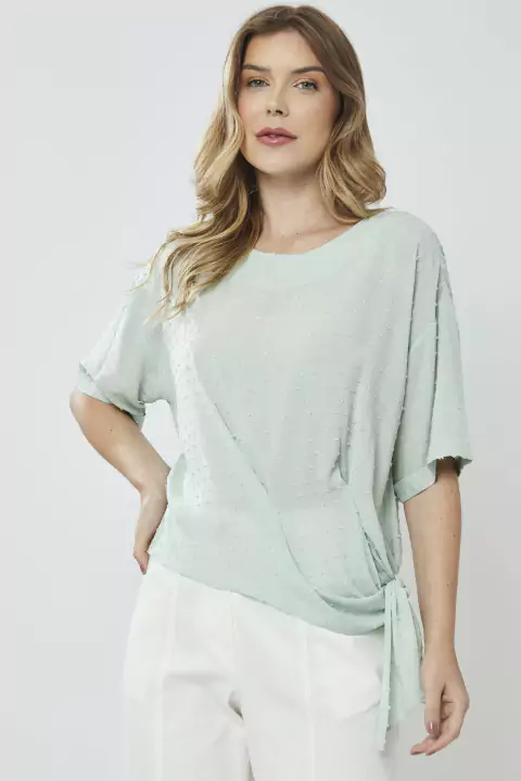 Blusa Poá Amarração Acqua