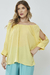 Blusa Franzida Amarelo Claro - Rubinella