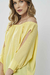 Blusa Franzida Amarelo Claro - loja online