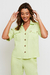 Camisa Manga Curta Verde Claro - comprar online