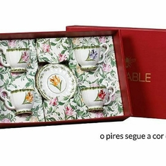 Jogo Xícaras Tulipas