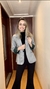 Blazer Feminino Listrado na internet