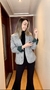 Blazer Feminino Listrado - Dali Menina Mulher